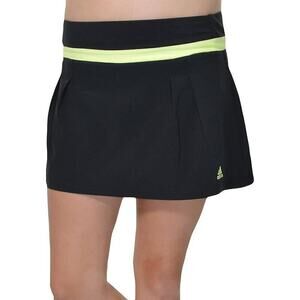Adidas Climalite Womans Black Neon Yellow Athletic Skort Skirt Shorts Small